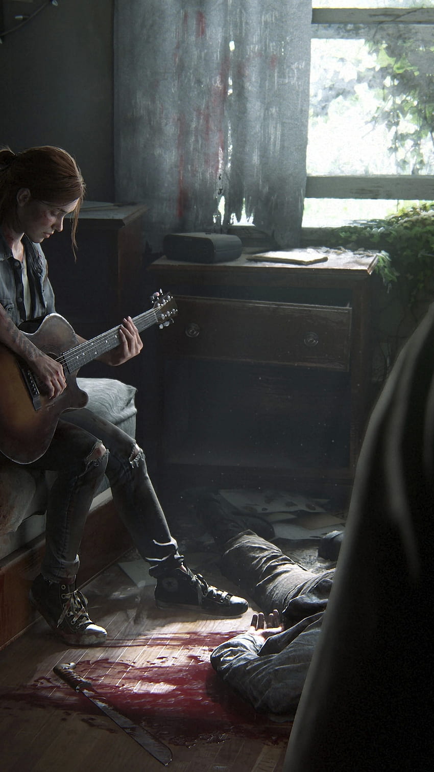 The Last of Us Part 2 Ellie Playing Guitar 7 [] за вашия мобилен телефон и таблет. Разгледайте Last Of Us 2 iPhone HD тапет за телефон