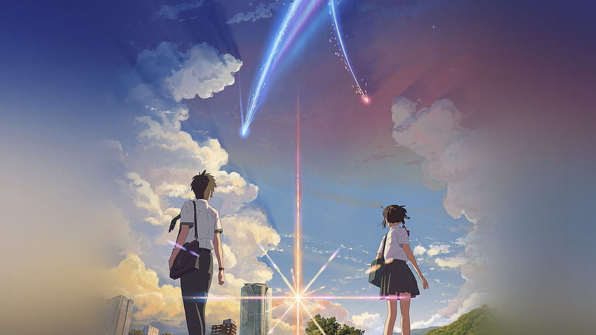 for , laptop. anime film yourname sky, Lake Your Name Anime HD wallpaper