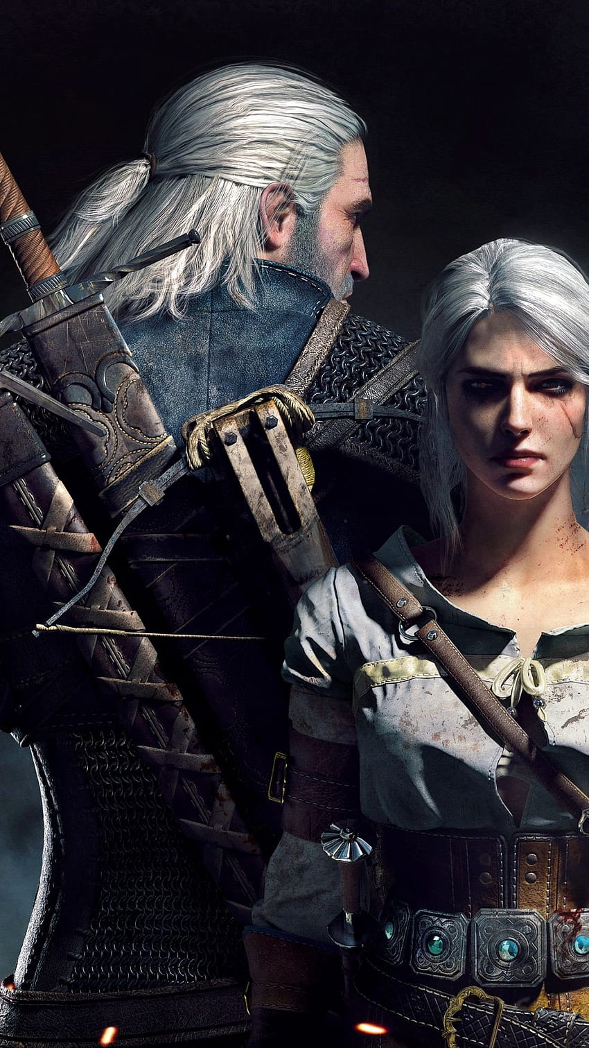 Geralt Ciri The Witcher 3 Wild Hunt [] за вашия мобилен телефон и таблет. Разгледайте телефона на Witcher 3. Вещер 3, The HD тапет за телефон