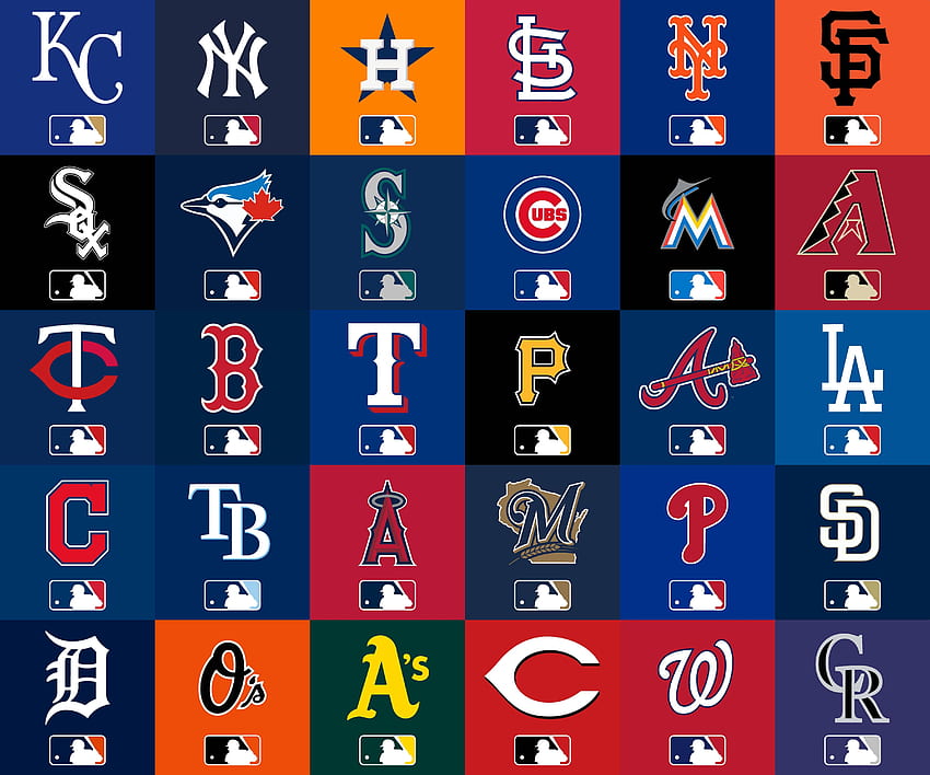 35 logos of the 30 MLB teams some repeating  Mlb team logos Baseball  teams logo All mlb teams