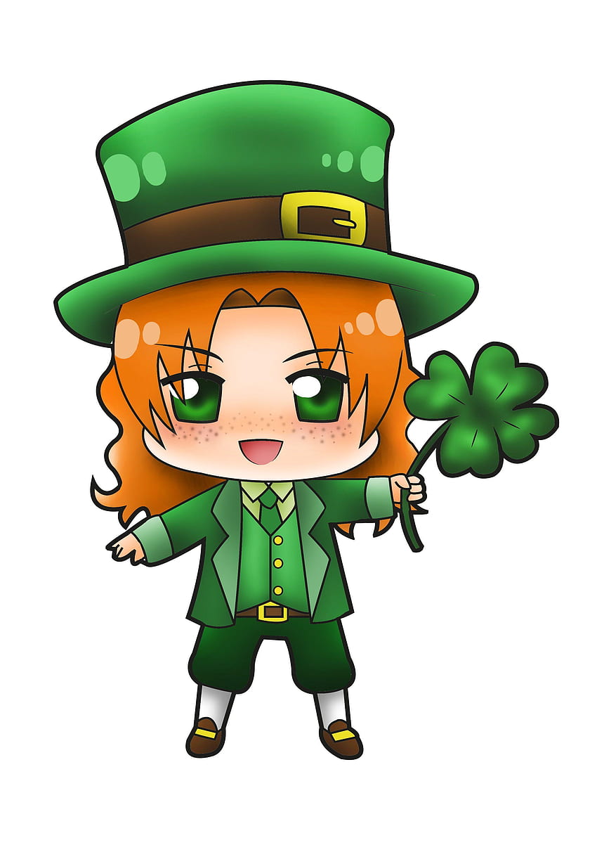 Anime Style St. Patrick's Characters PNG & Svg's - Etsy