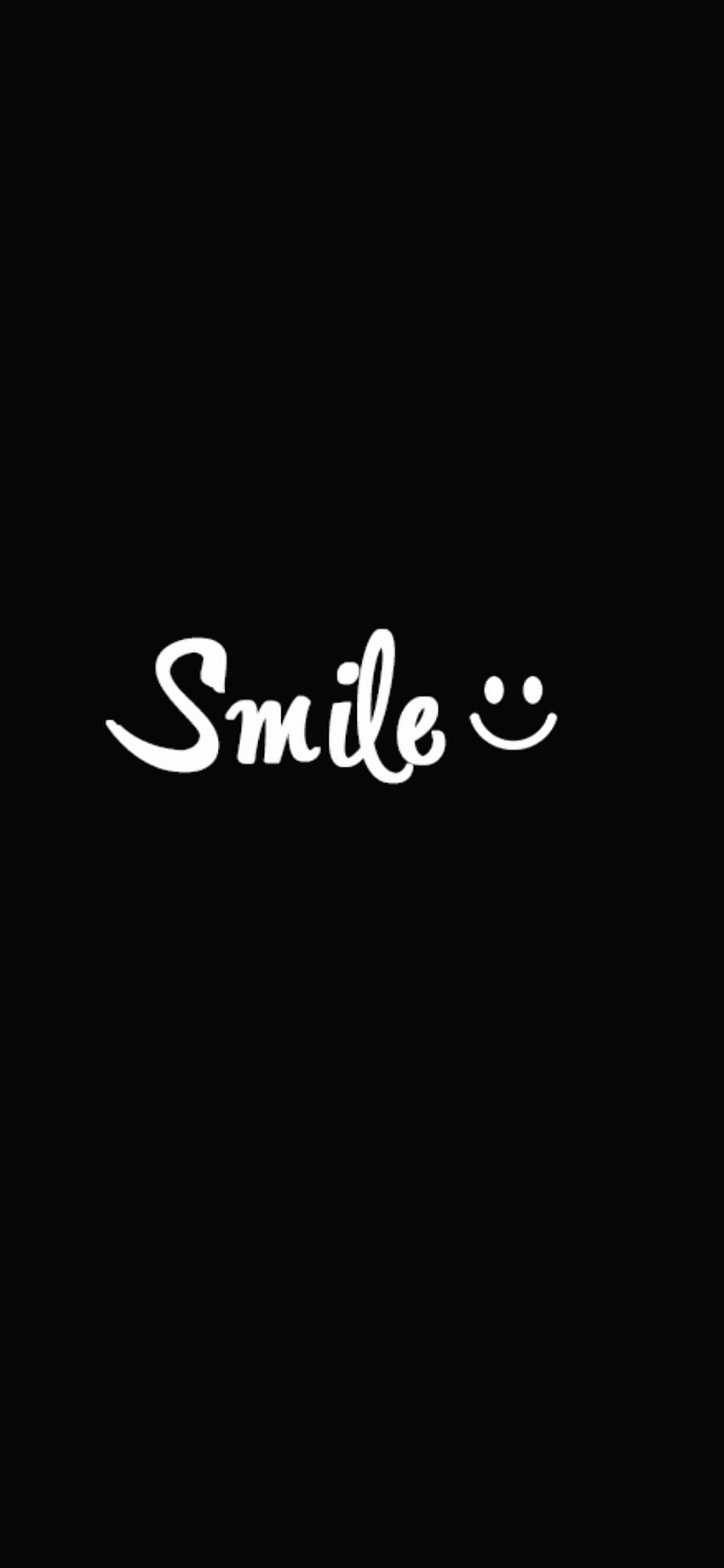Amoled Black Smile, Schwarz-Weiß-Lächeln HD-Handy-Hintergrundbild