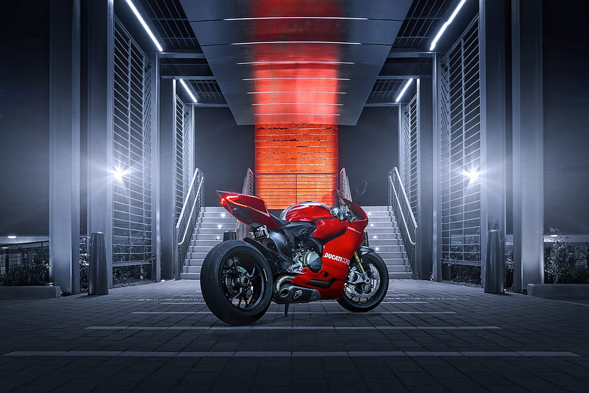 Ducati, Motorräder, Joel Chan, Ducati 1199, Hinten HD-Hintergrundbild