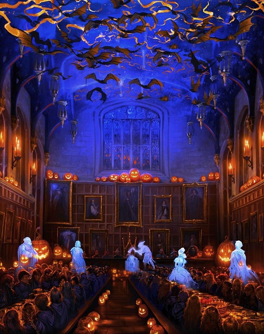 Die ultimative Harry-Potter-Halloween-Party. Harry-Potter-Illustrationen, Harry-Potter-, Harry-Potter-Ästhetik HD-Handy-Hintergrundbild