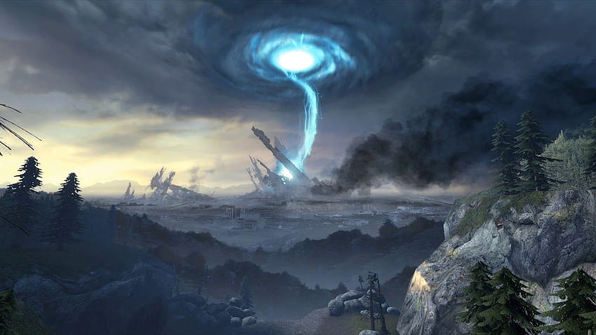 Half Life 2: Citadel Portal Animated [Ultra wide], Ultra Wide Live HD wallpaper