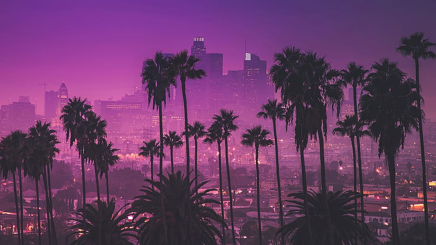 Los Angles Synthwave. , Synthwave Computer HD wallpaper