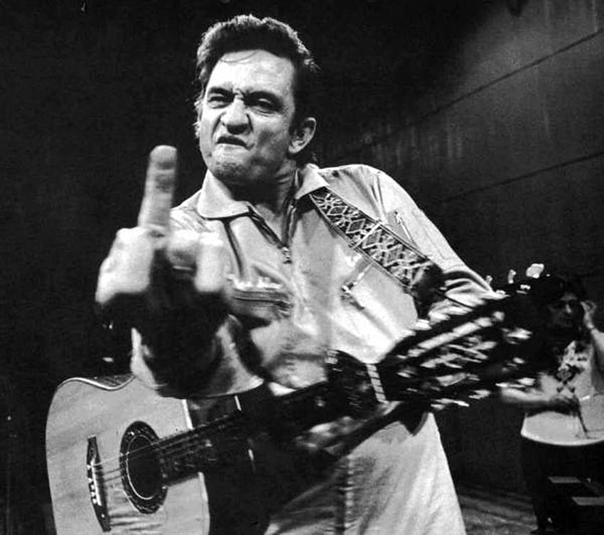 Johnny Cash i tło -, Johny Cash Tapeta HD