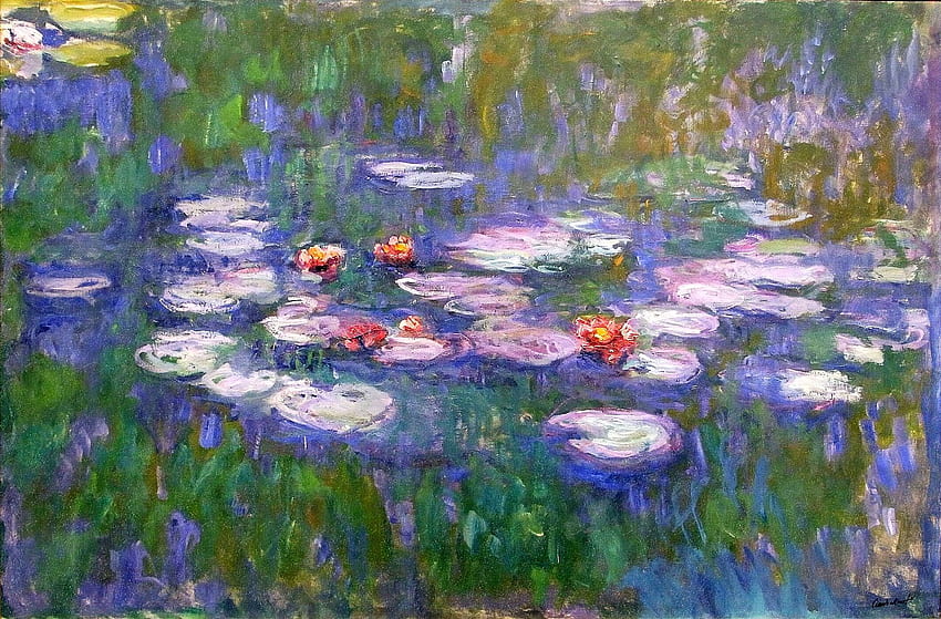 Monet Lily Pads - レッスン、Claude Monet Water Lilies 高画質の壁紙