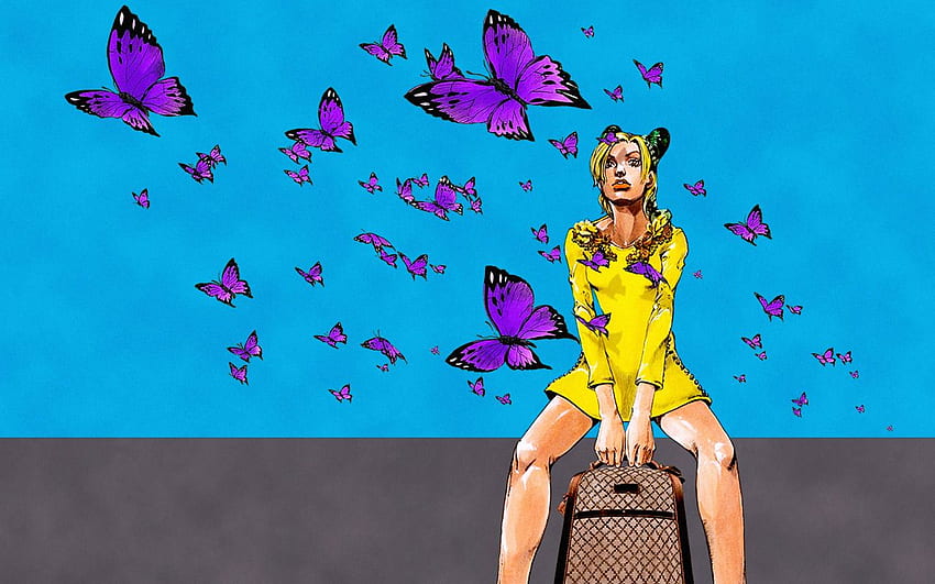 Made a Jolyne :) : StardustCrusaders, Gucci Butterfly HD wallpaper