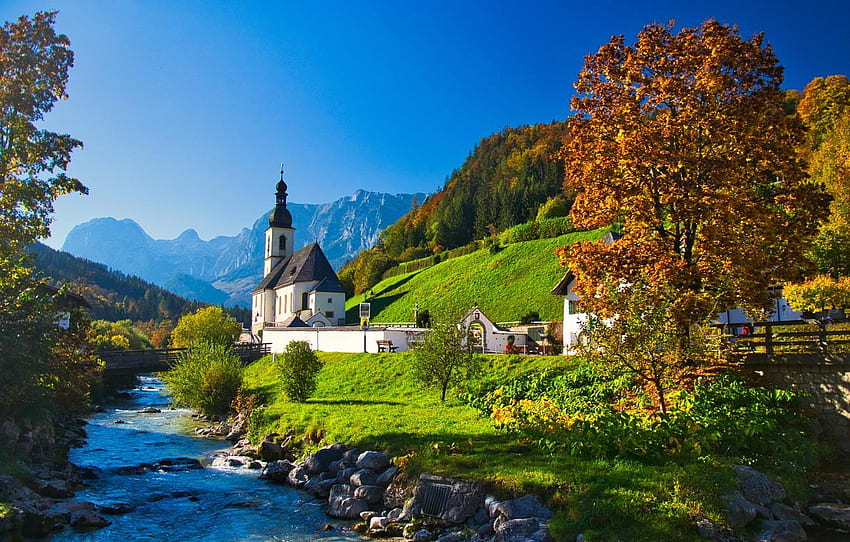 Bavaria Germany, German Mountain HD wallpaper