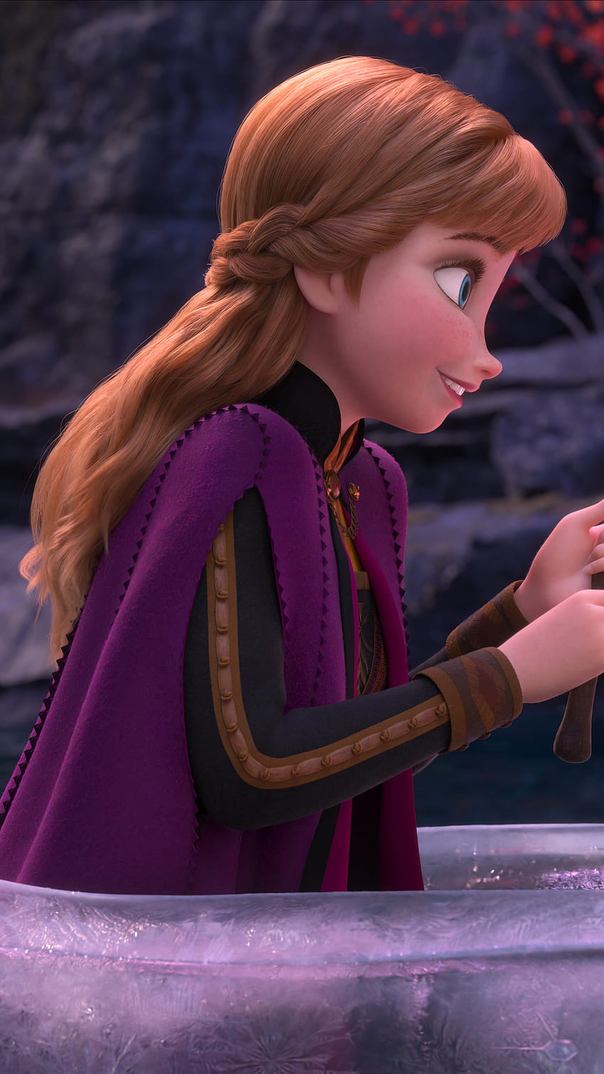 Frozen 2 Anna Ve Olaf Telefon Arka Plan Ve Moka Prenses Anna Hd Telefon Duvar Kağıdı 