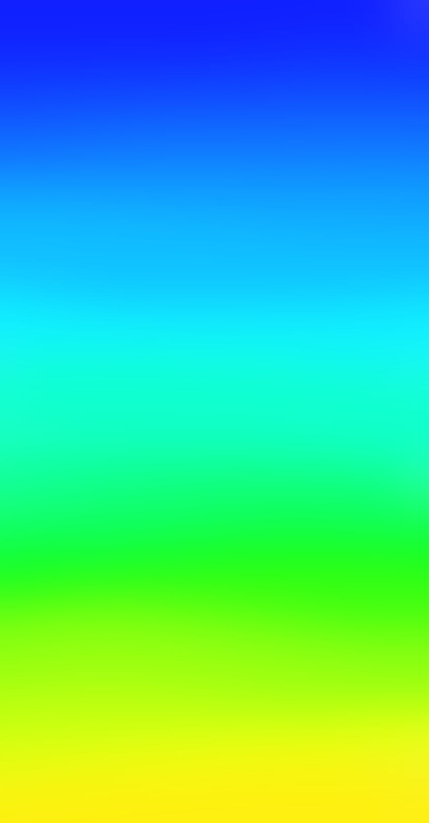 Blue yellow gradient, sky, electric blue, green, relaxing HD phone wallpaper