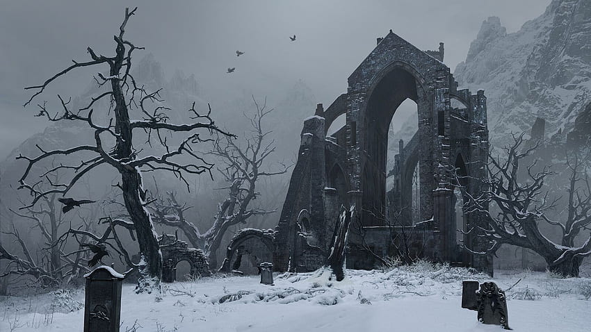 Gothic Artwork E0PeQD. Fantasy Landscape, Environment Concept Art, Fantasy Art, Gothic Winter HD wallpaper