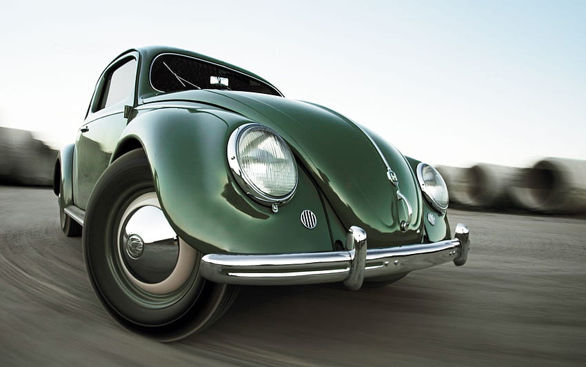 Volkswagen Beetle Front Classic Car. Cars Background HD wallpaper