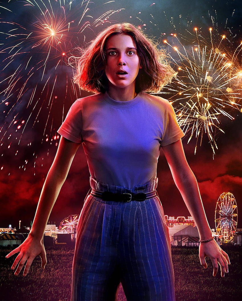 Millie Bobby Brown As Eleven Stranger Things 3 Poster iPhone XS MAX , TV Series , , and Background - Den, Eleven and Max HD phone wallpaper