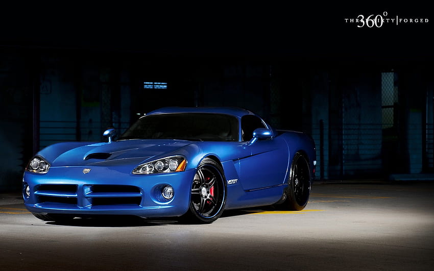 Blue, Cars, Vehicles, Dodge Viper, Supercars, Tuning, Wheels, Racing, Dodge Viper SRT 10, Sports Cars, Luxury Sport Cars, Speed, Automobiles, Three Sixty Forged, Classic Dodge Viper HD wallpaper
