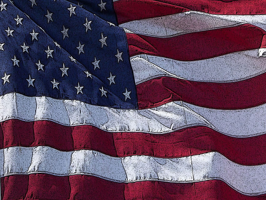 Cooles iPhone mit amerikanischer Flagge HD-Hintergrundbild
