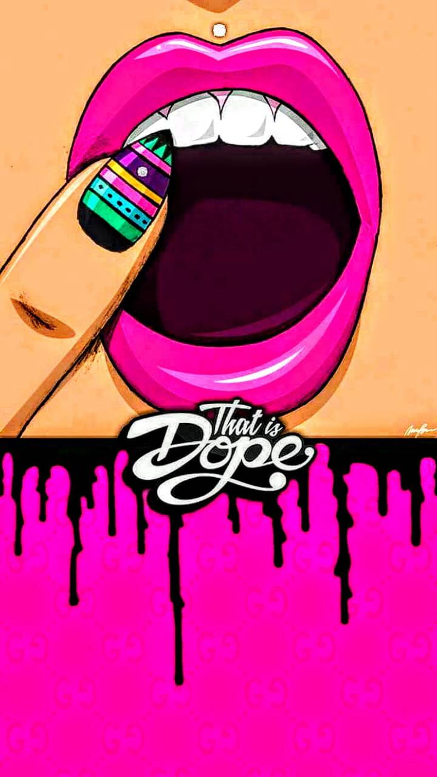 That is Dope, Dope Lips HD phone wallpaper