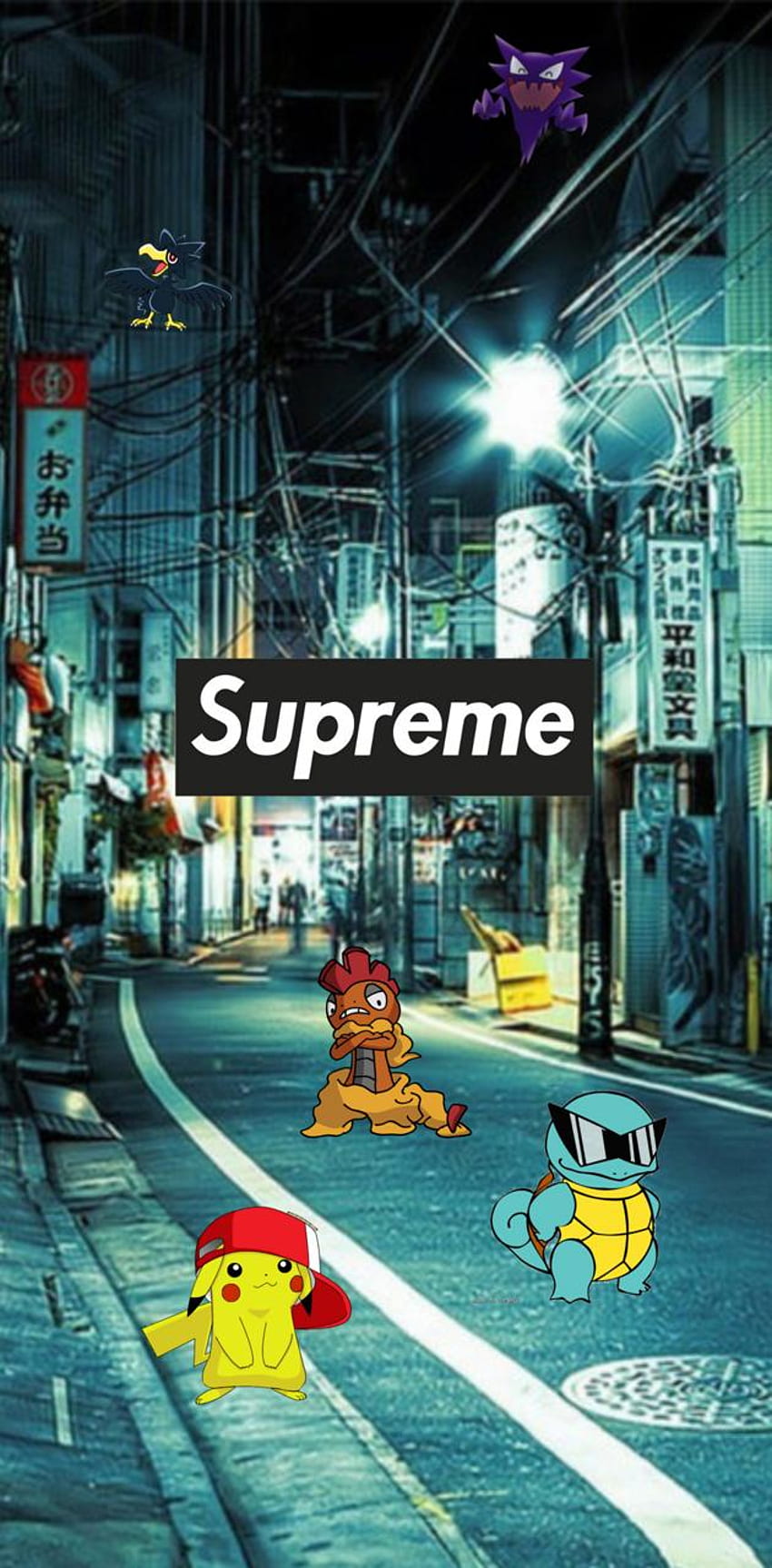 Supreme Pika, pikachu, pokeball, pokemon, skate, skateboard, supreme, HD  phone wallpaper