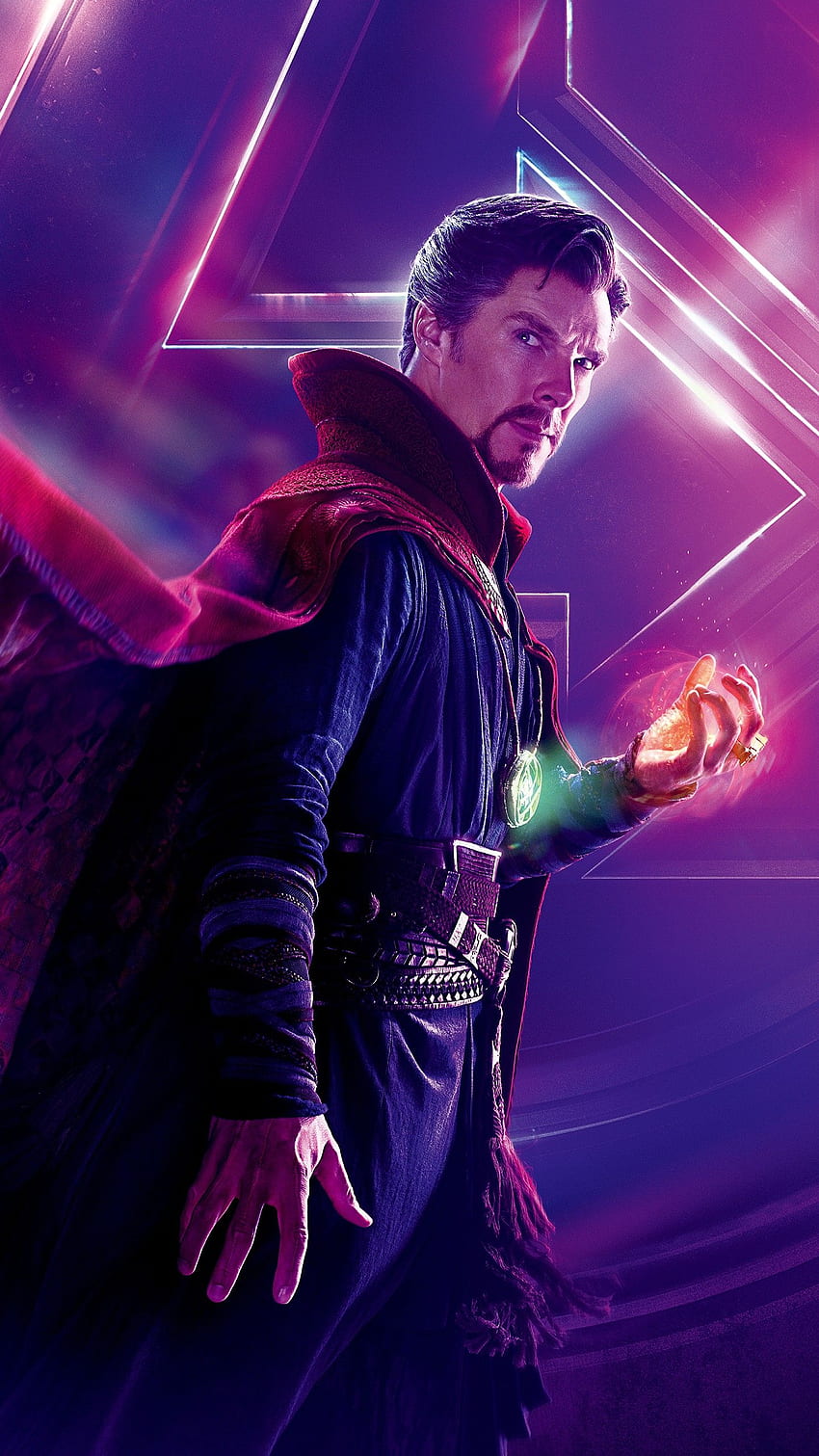 Benedict Cumberbatch como Doctor Strange en Avengers Infinity War fondo de pantalla del teléfono