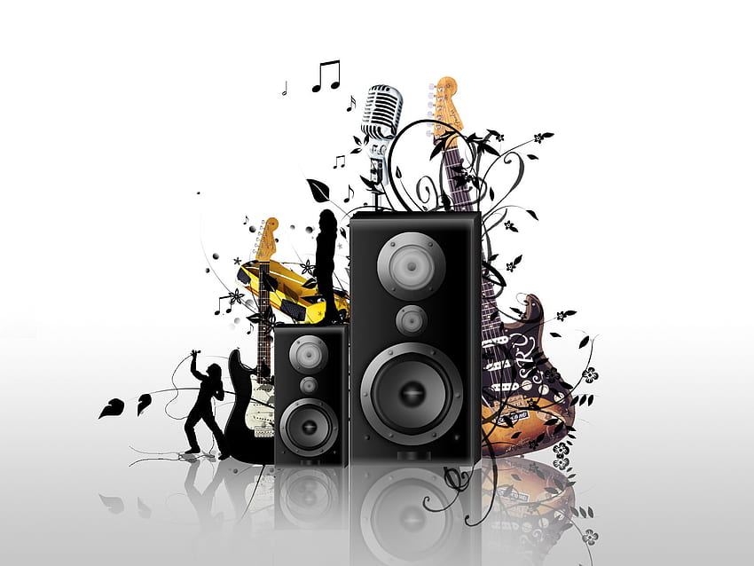 Música, ícone da música papel de parede HD