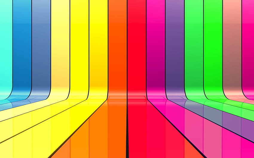 Red pink green yellow blue violet orange stripes background [] for your , Mobile & Tablet. Explore Green and Orange . Orange and Yellow , Orange, Orange Blue Green HD wallpaper