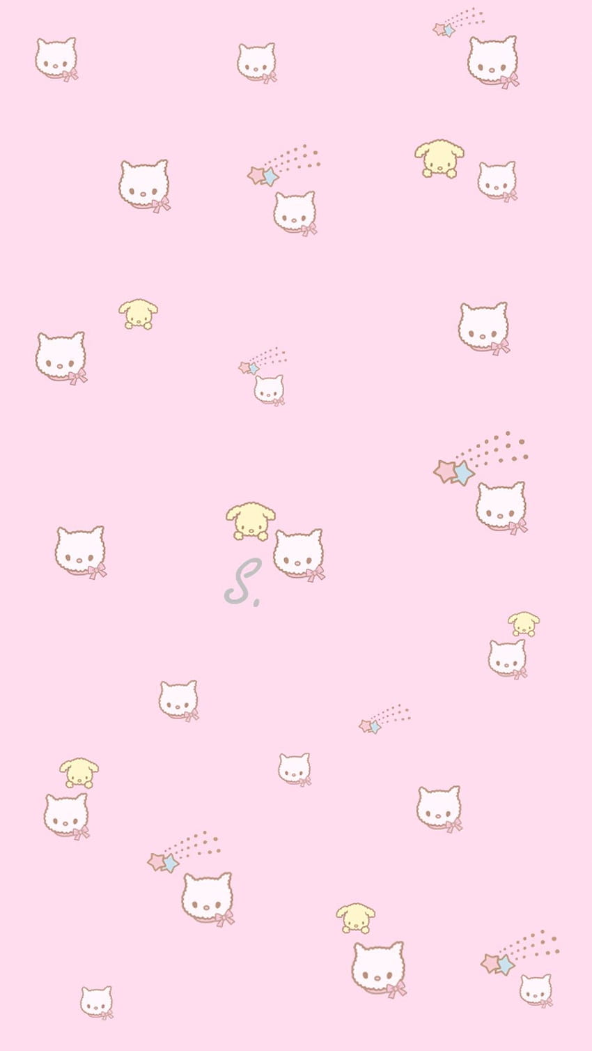 귀여운 파스텔 고양이, 고양이 핑크 카와이 HD 전화 배경 화면