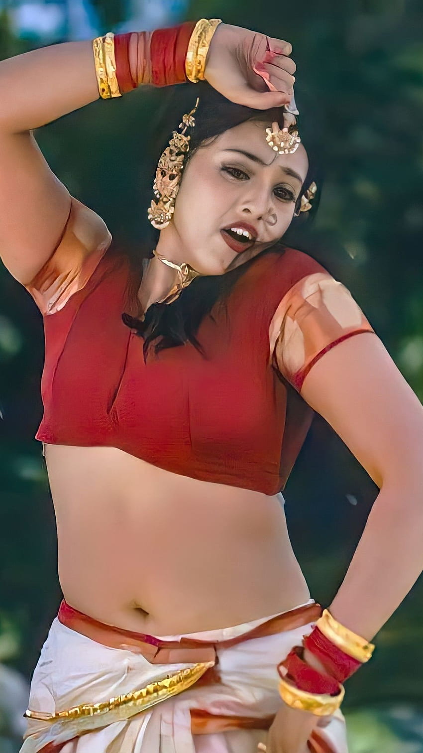 Meena durai Swamy, tamilska aktorka, pępek Tapeta na telefon HD