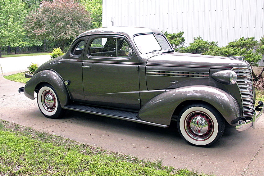 1938 Chevy Coupe, Bowtie, Whitewalls, Classic, GM HD wallpaper