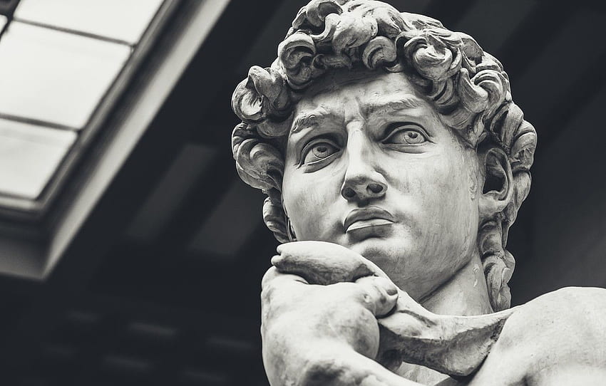 Statua, Italia, Firenze, Rinascimento, Michelangelo, scultura in marmo Sfondo HD