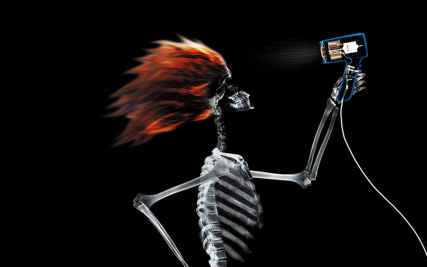 Red Headed Skeleton Girl Drying Hair Funny [] for your , Mobile & Tablet. Explore Funny Skeleton . 3D Skull , Skull HD wallpaper