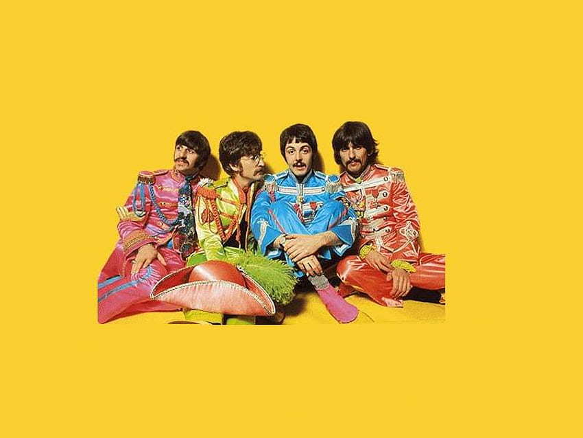 Beatles Sgt. Pepper Lonely Hearts Club Band, музика, бийтълс, рок, група HD тапет