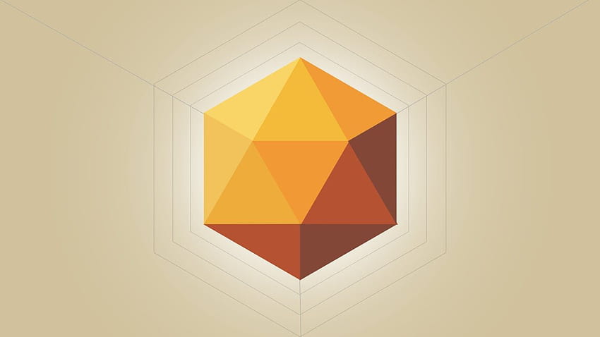 hop Tutorial. Design de logotipo de polígono, triângulo de salto papel de parede HD