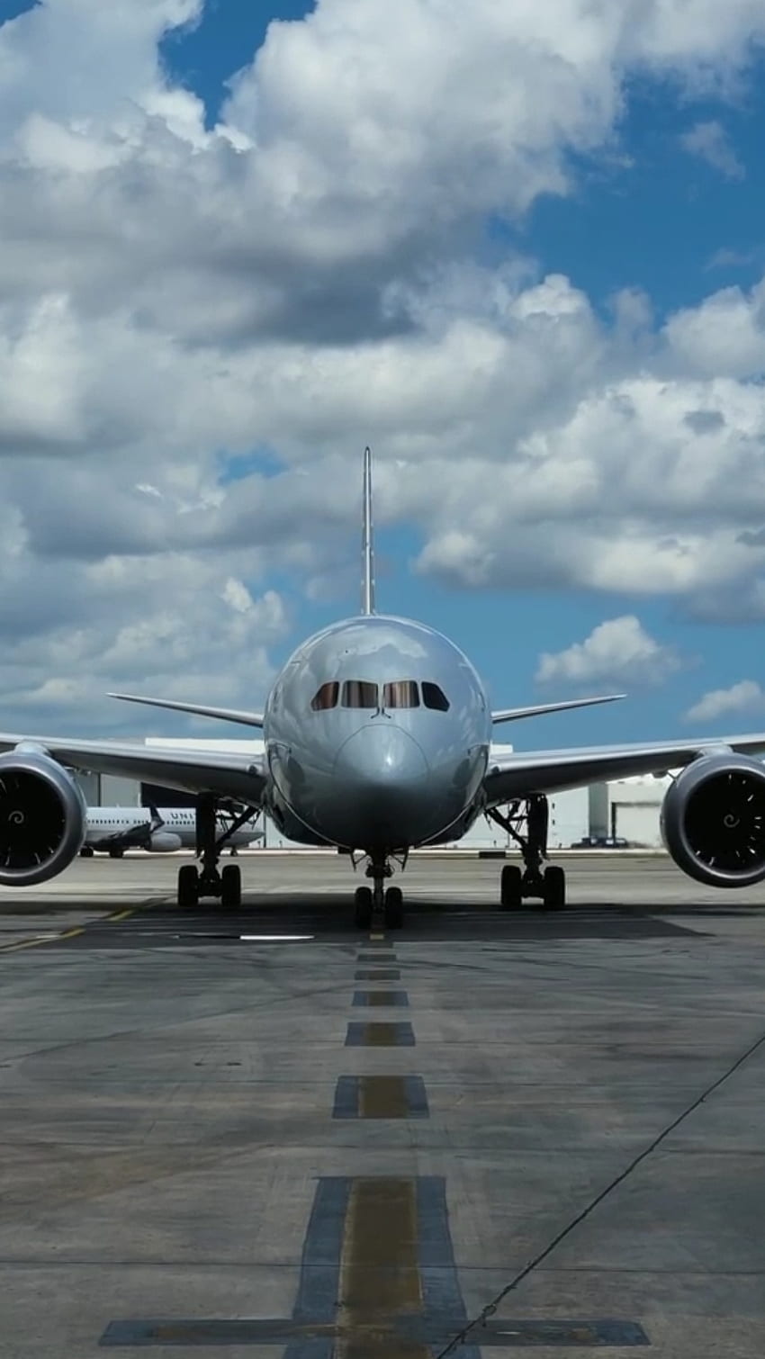 Боинг 787, самолет, небе, самолет, хава, учак, самолет HD тапет за телефон