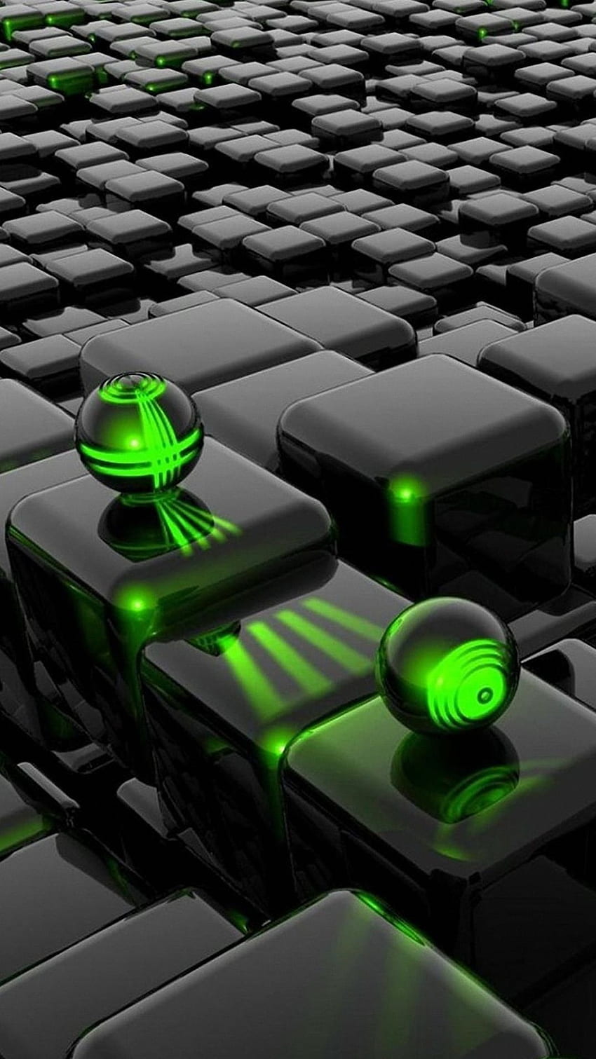 3D, green, computer keyboard, technology, electronic device, electronics, animation, input device, games HD phone wallpaper