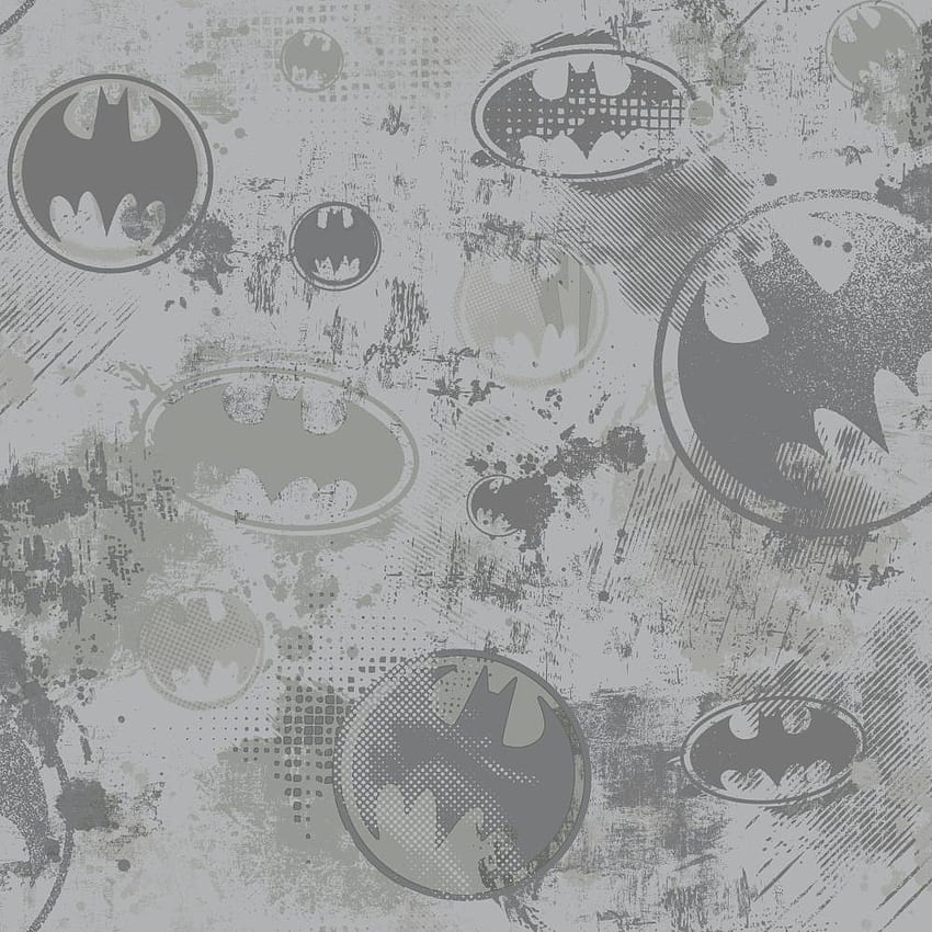 batman , text, design, pattern, circle, font, Gray Batman HD phone wallpaper