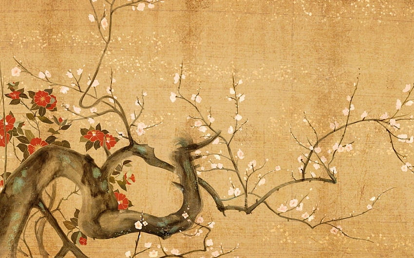 Japanese, Flowers, Art, , Painting, High Resolution, Digital Japanese HD wallpaper