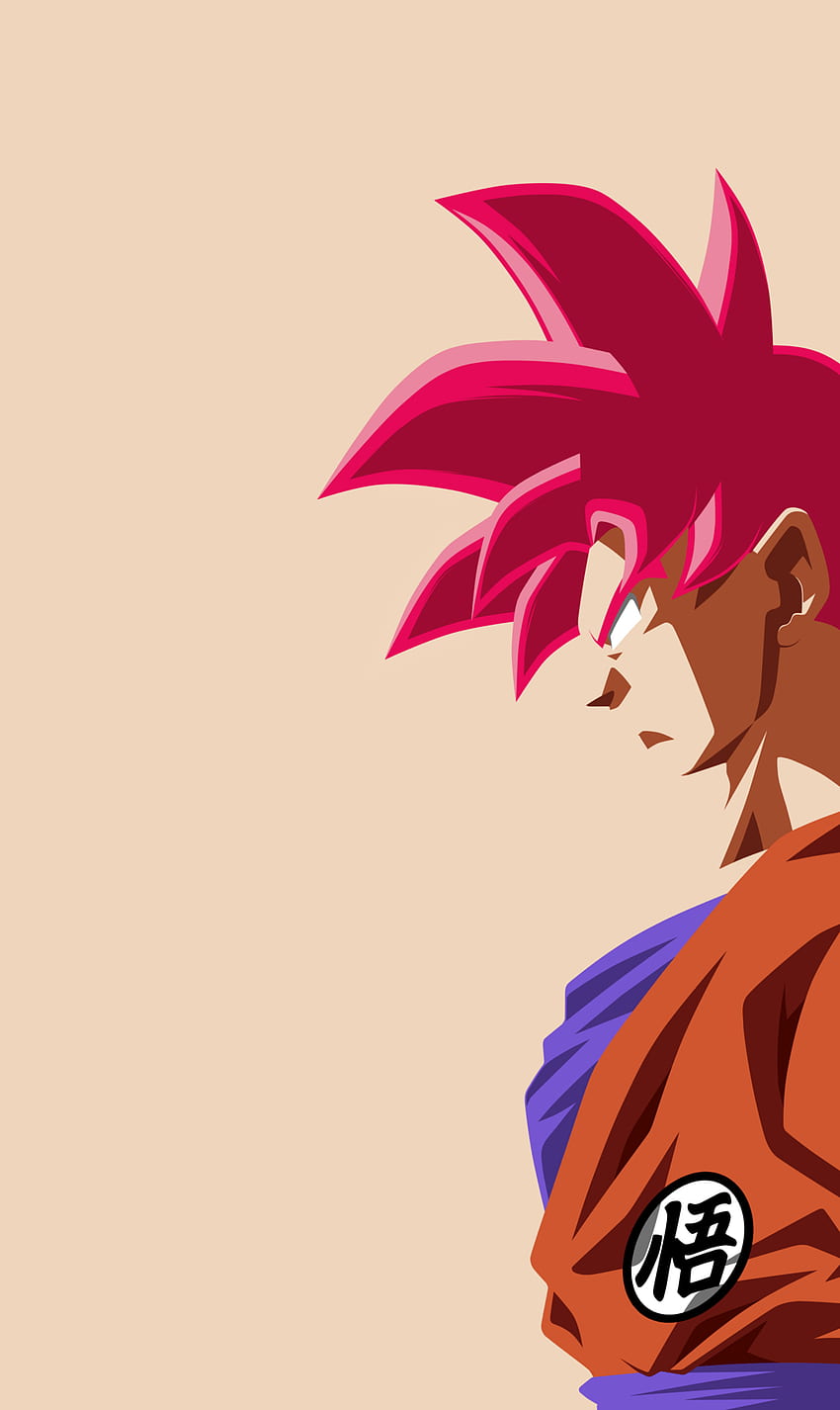 Goku Minimal, Minimalist Goku HD phone wallpaper