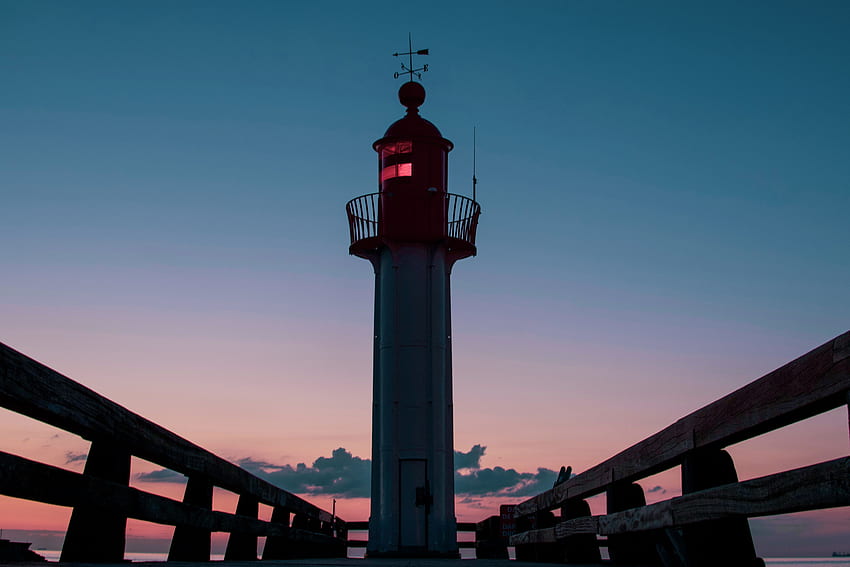 Nature, Night, Lighthouse, Tower HD wallpaper
