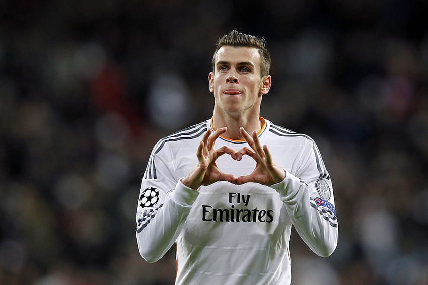 Gareth Bale feiert Tor - at HD-Hintergrundbild
