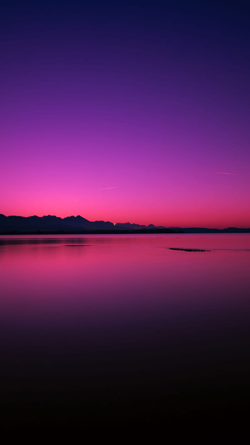 Ruhiges Gewässer, beleuchtet, Chiemsee, Morgendämmerung • Für Sie Für & Mobil HD-Handy-Hintergrundbild