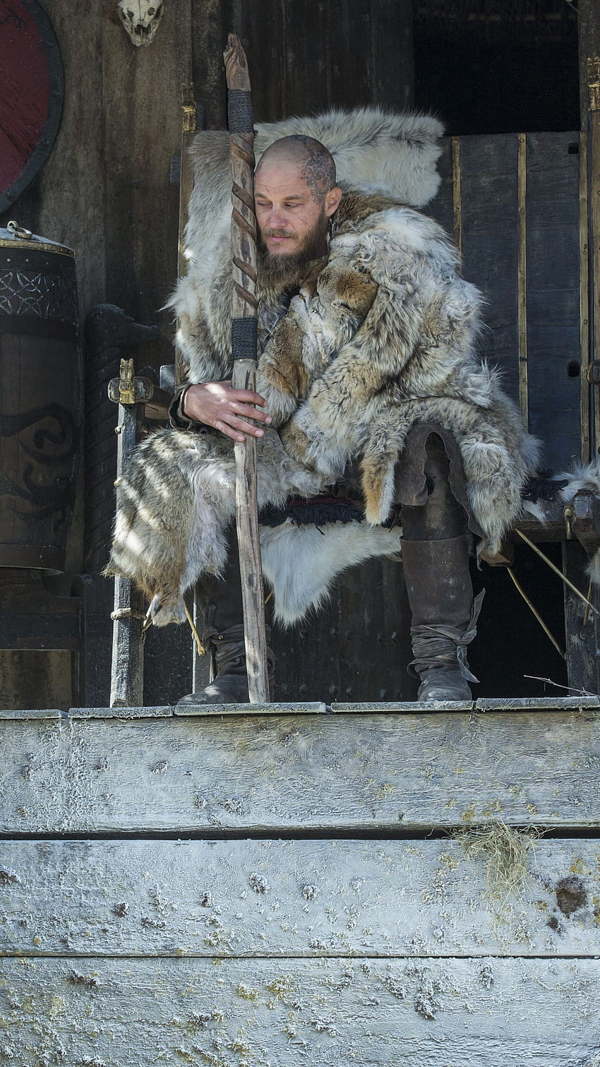 TV Show Vikings Ragnar Lothbrok - Kris Holden Ried Vikings - & 背景 HD電話の壁紙
