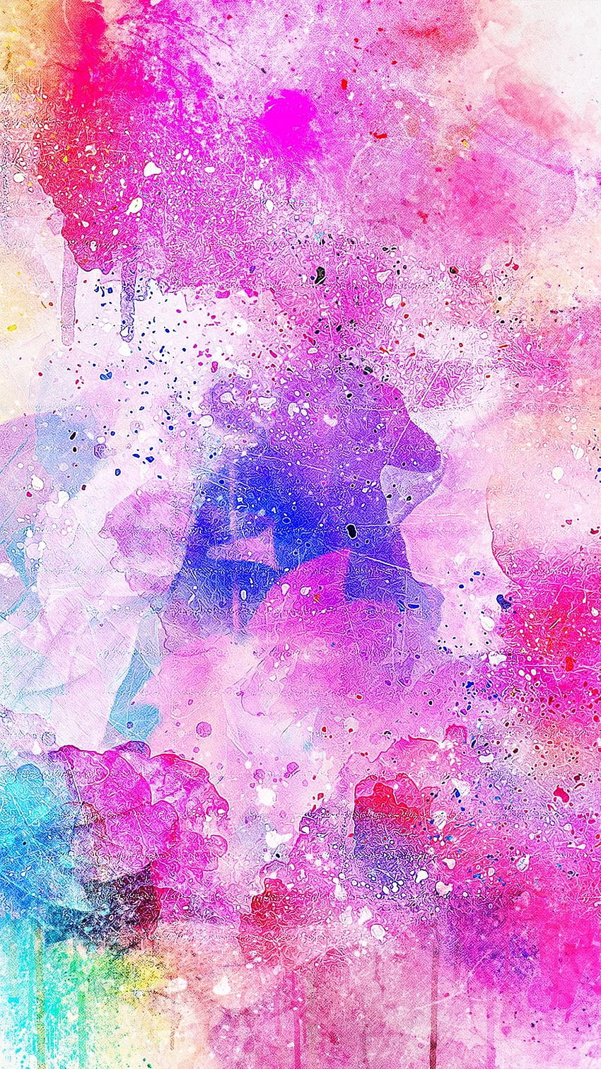 Aquarela, manchas, brilhante, rosa Papel de parede de celular HD