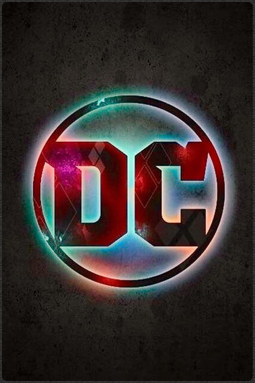 Logotipo de DC, logotipo del Universo DC fondo de pantalla del teléfono