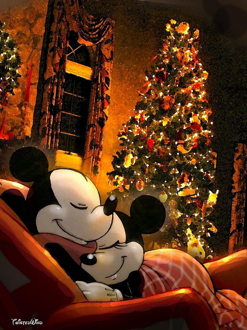 The Night Before Christmas By Twisted Wind. Disney Christmas, Disney Fun, Disney Mickey, Mickey and Minnie Christmas HD phone wallpaper