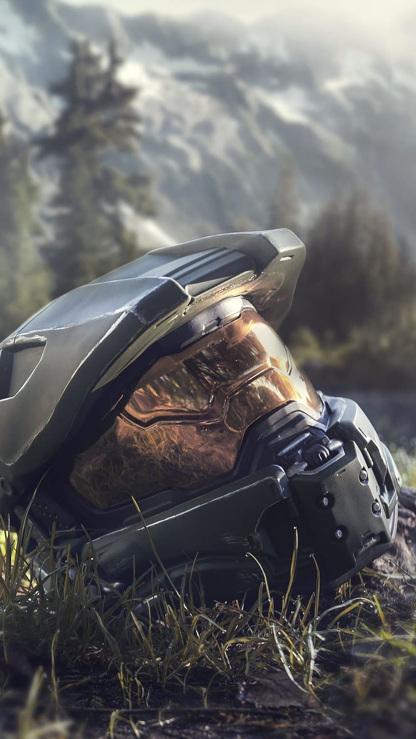 Halo Infinite Master Chief Helm HD-Handy-Hintergrundbild