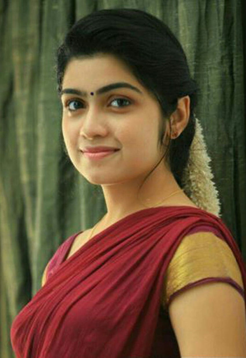 Manasa Radhakrishnan. Słodkie piękno, piękna twarz dziewczyny, piękna dziewczyna Tapeta na telefon HD