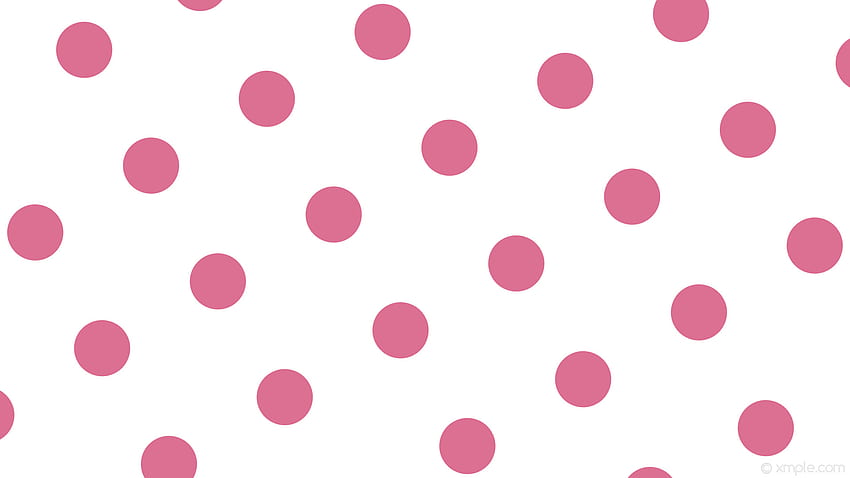 white polka dots pink spots pale violet red HD wallpaper