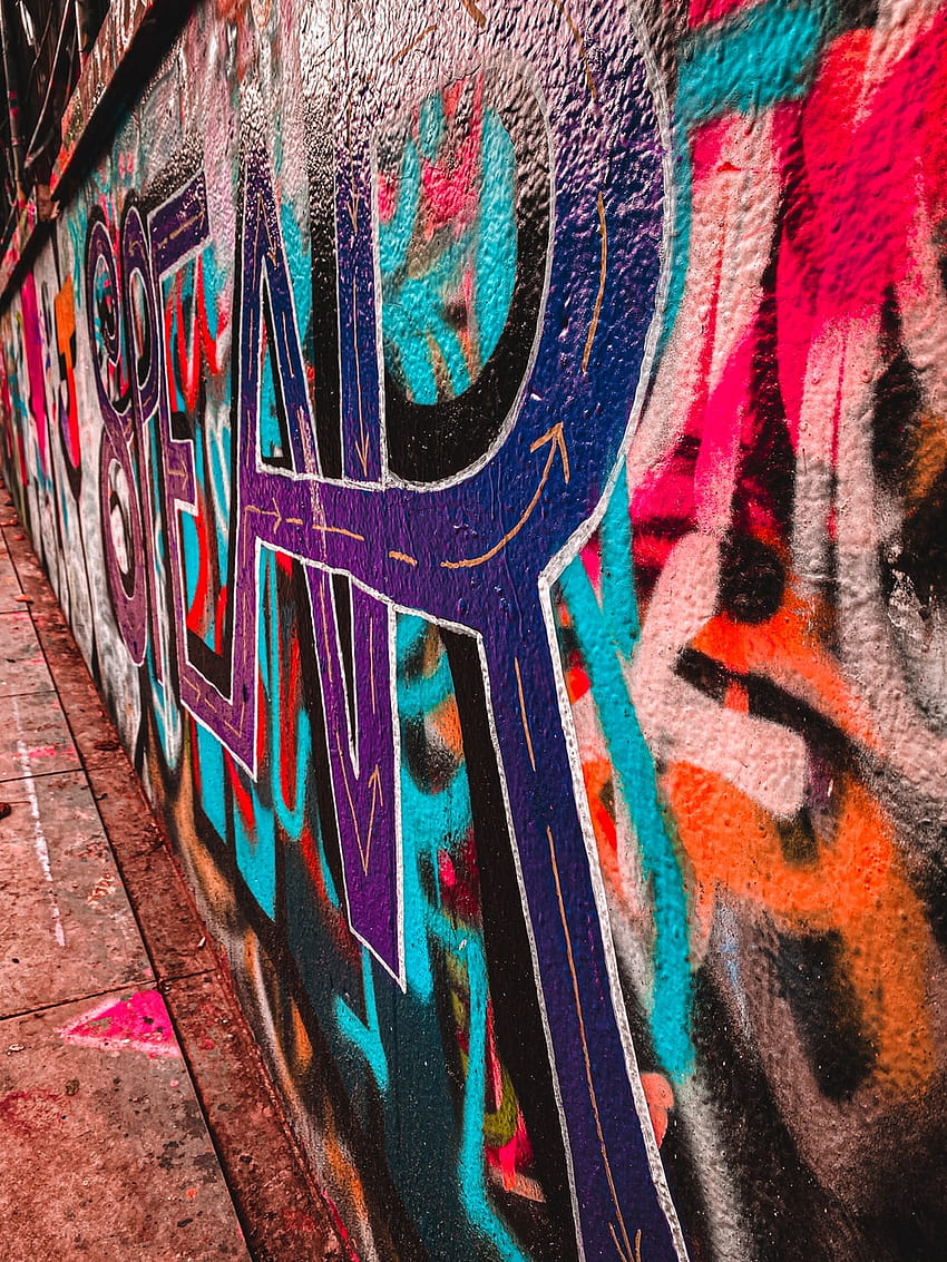 purple white and black graffiti – Graffiti HD phone wallpaper