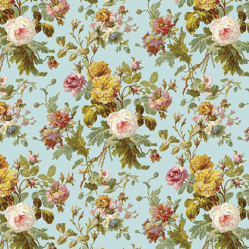 estampado de flores de época. Patrón floral vintage, floral imprimible fondo de pantalla del teléfono